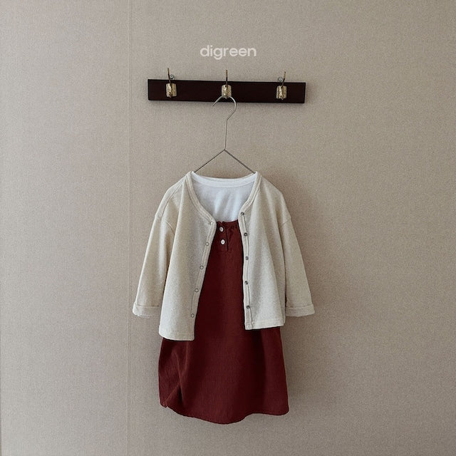digreen / mudding cardigan