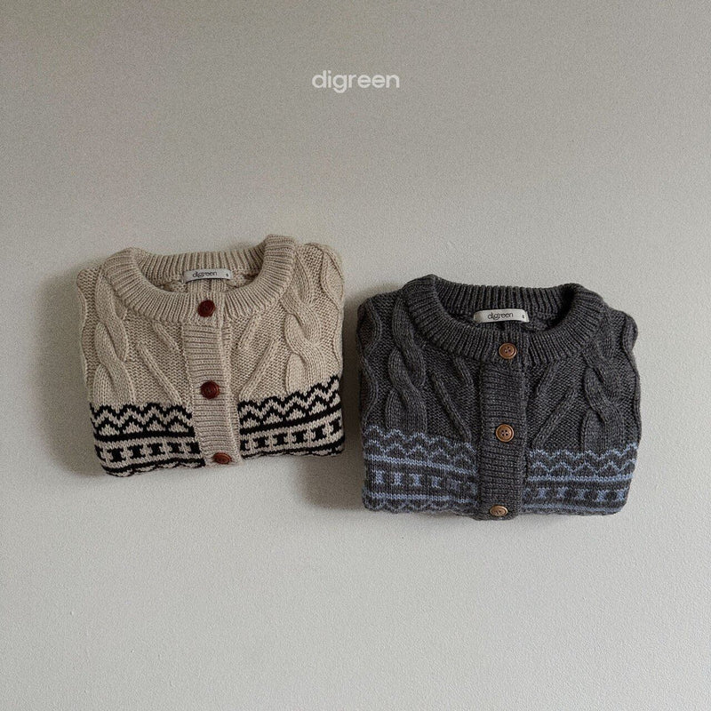 digreen / smooth cardigan