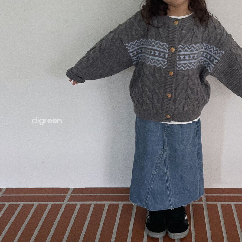 digreen / smooth cardigan