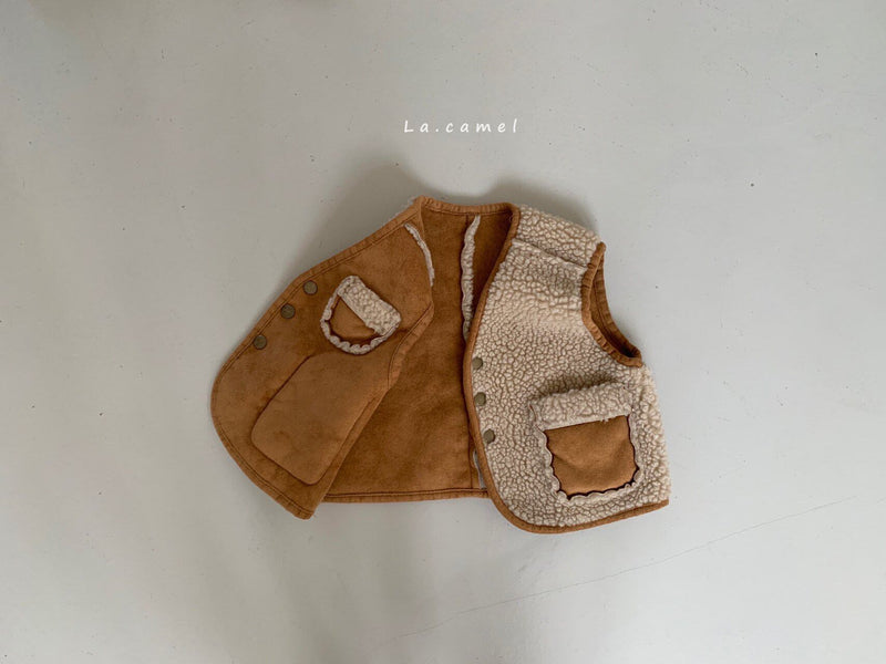 la camel / kino reversible vest 2023