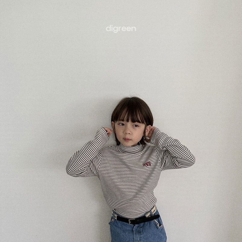 digreen / line polo neck t