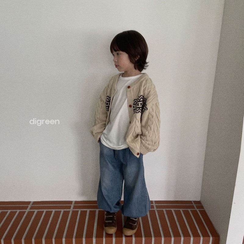 digreen / smooth cardigan
