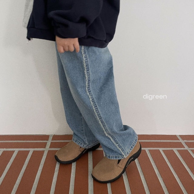 digreen / tassel denim pants