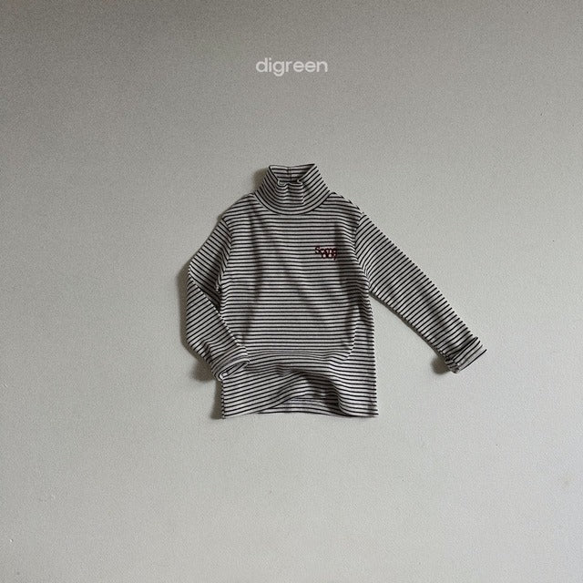 digreen / line polo neck t