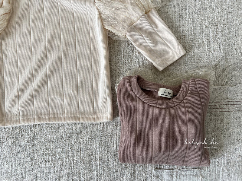 hi byebebe / bebe roman puff tee