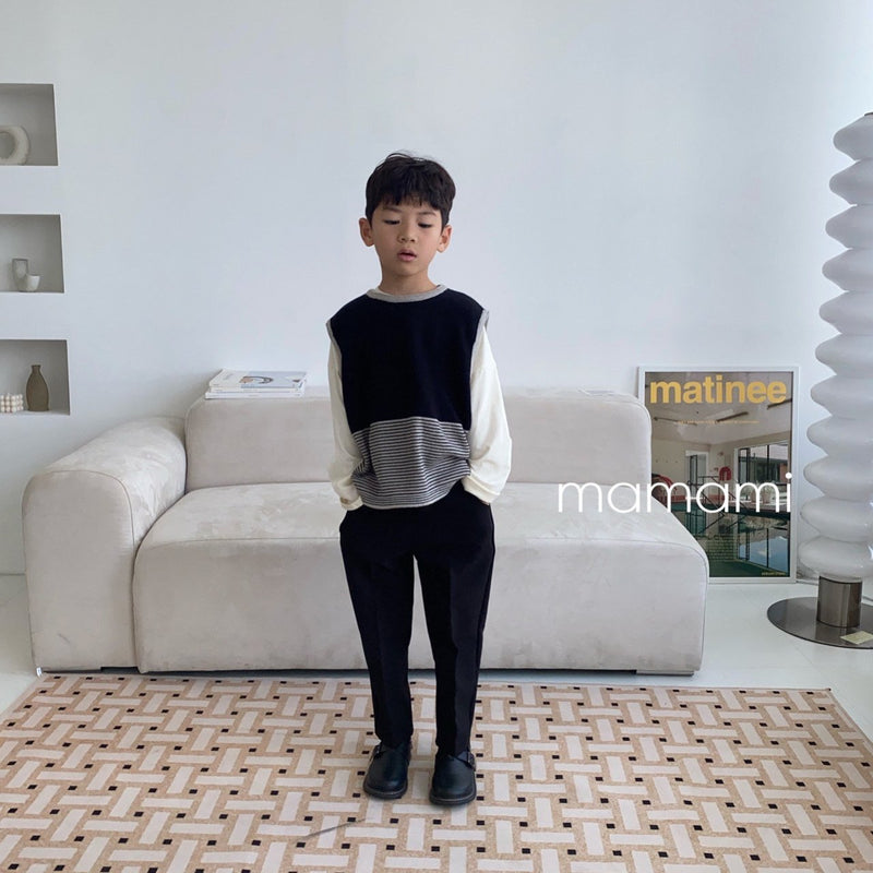 mamami / daily knit vest 【for kids & jr.】