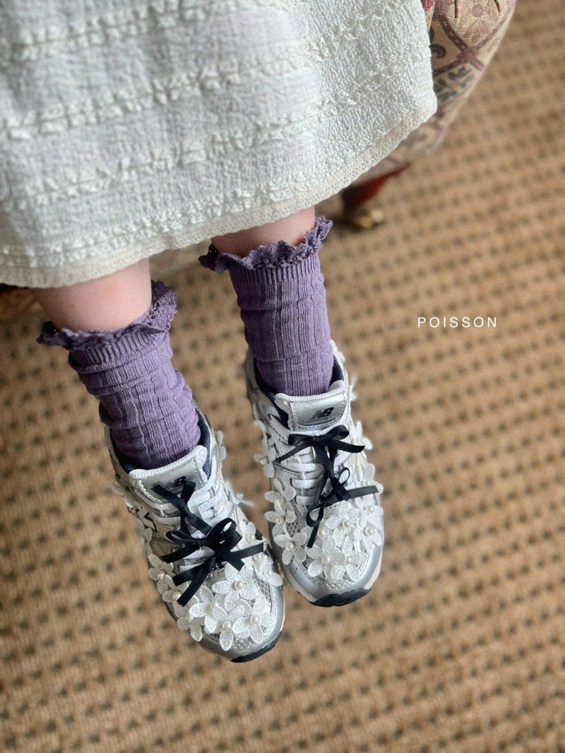 poisson /frill socks set