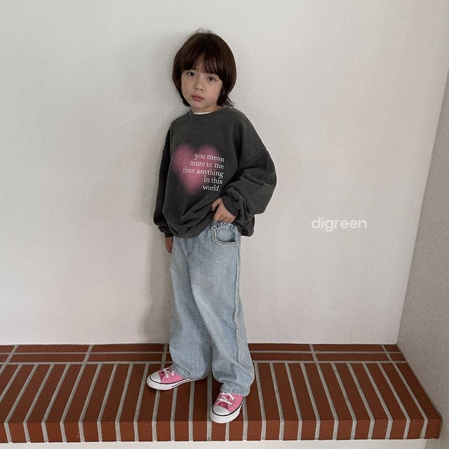 digreen / tassel denim pants