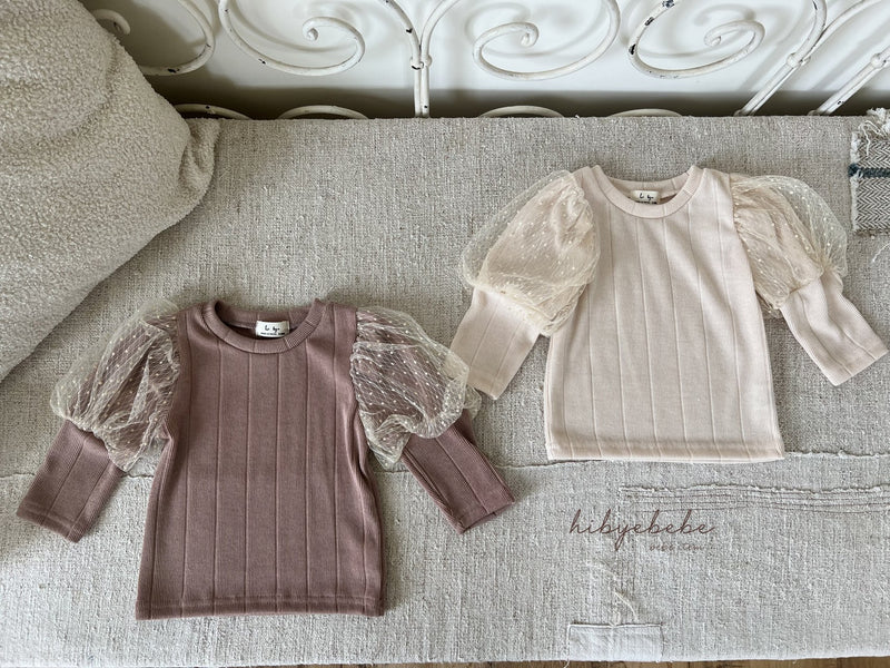 hi byebebe / bebe roman puff tee