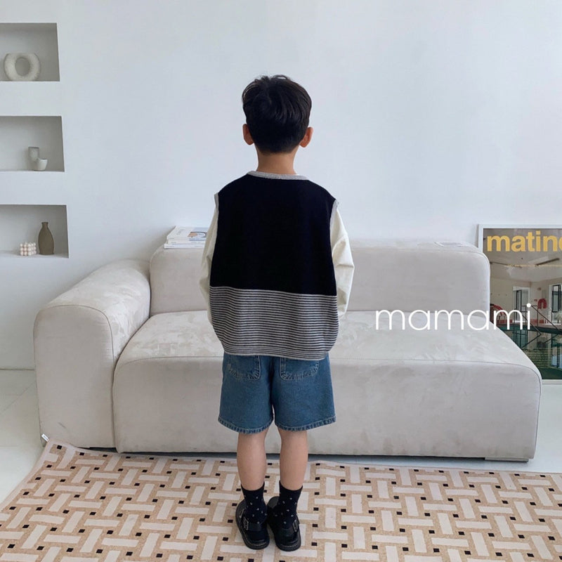 mamami / daily knit vest 【for kids & jr.】