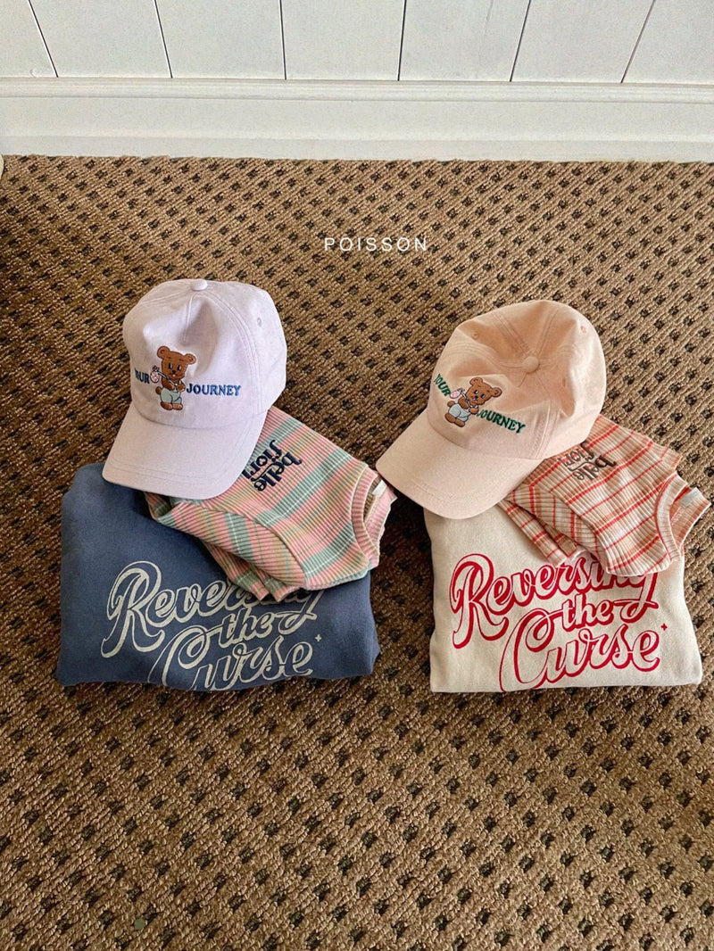 poisson / bell stripe tee 【for kids & jr】
