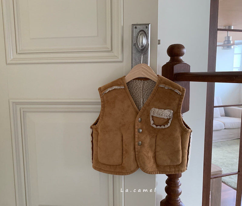 la camel / kino reversible vest 2023