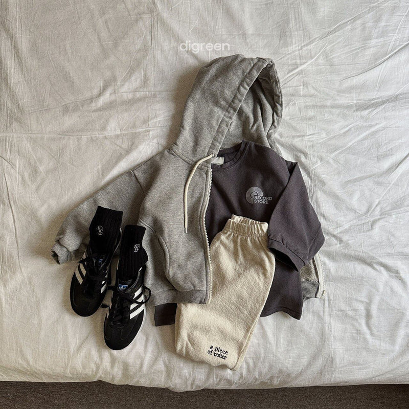 digreen / round zip up