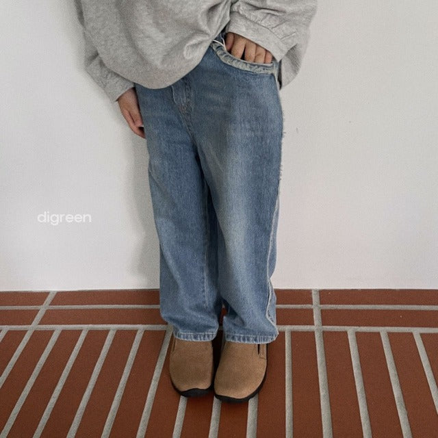 digreen / tassel denim pants