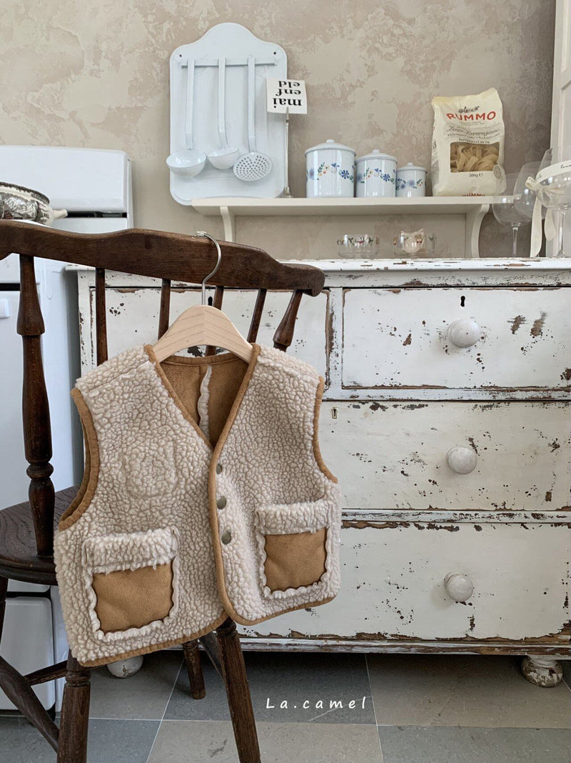 la camel / kino reversible vest 2023