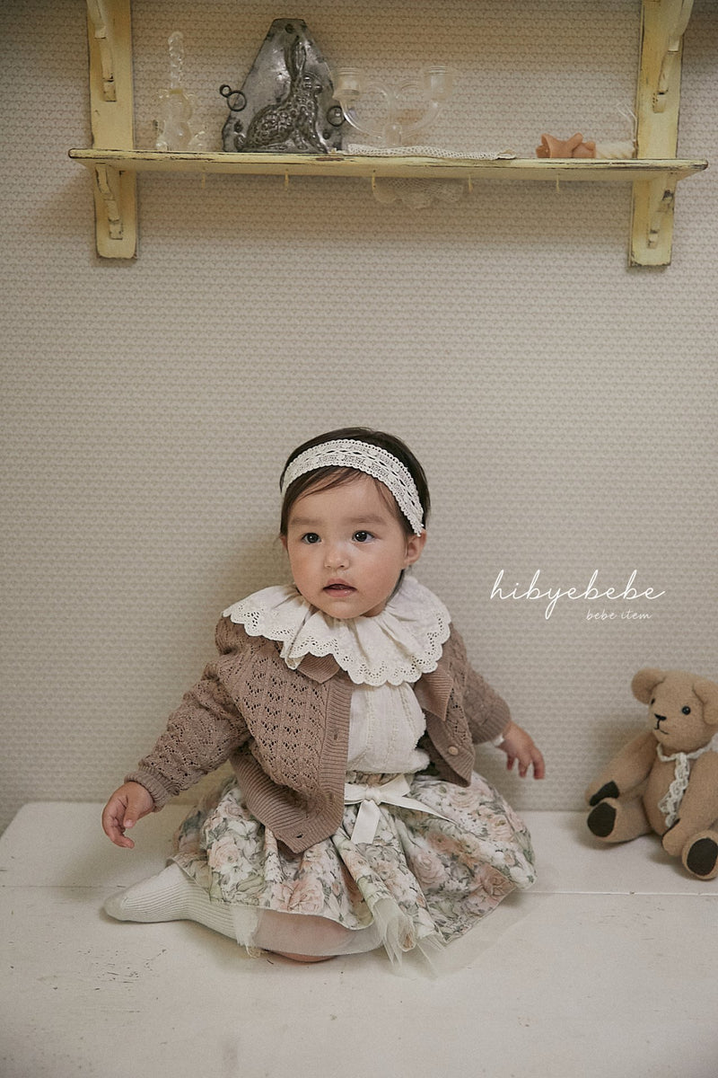 hi byebebe / bebe armand knit cardigan