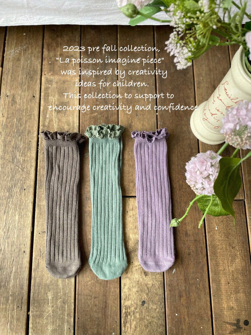 poisson /frill socks set