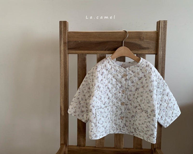 la camel / honey padding jacket2023
