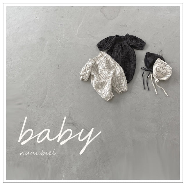 nunubiel/ bebe komes romper&bonnet