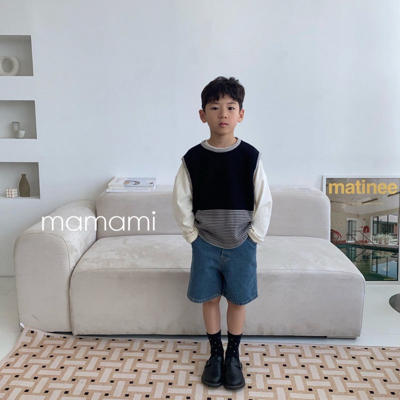 mamami / daily knit vest 【for kids & jr.】