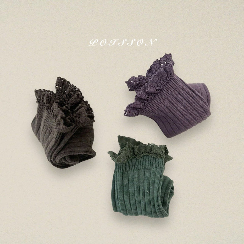 poisson /frill socks set