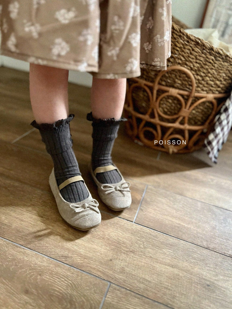 poisson /frill socks set