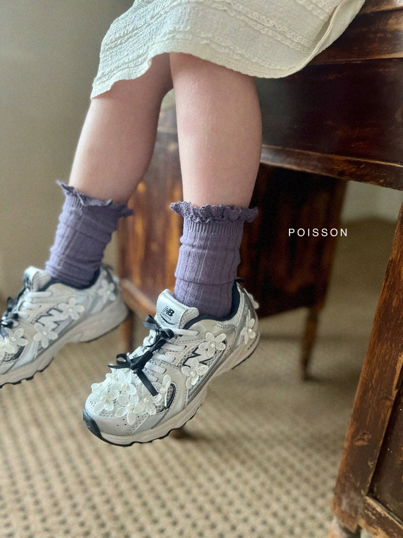 poisson /frill socks set