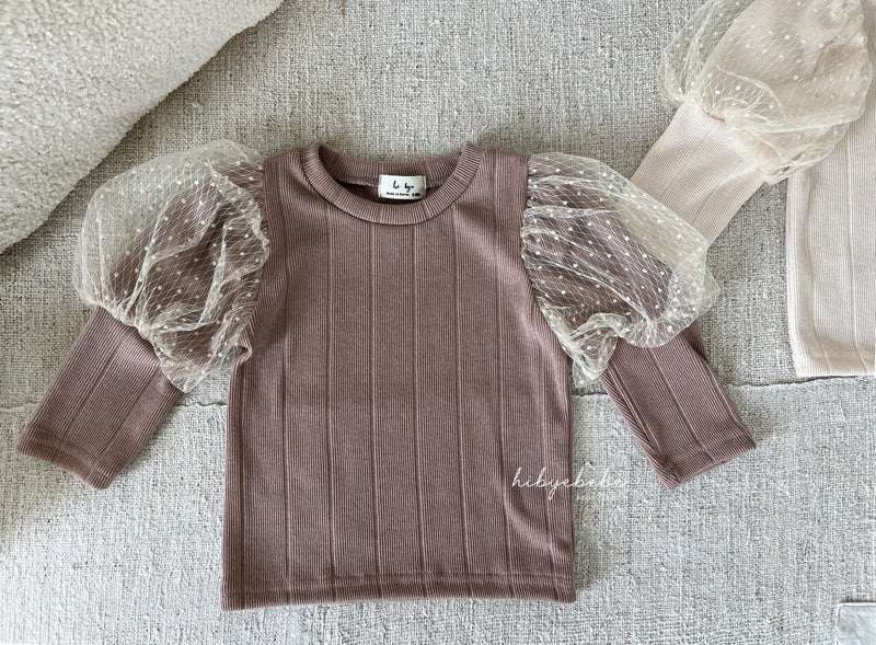 hi byebebe / bebe roman puff tee