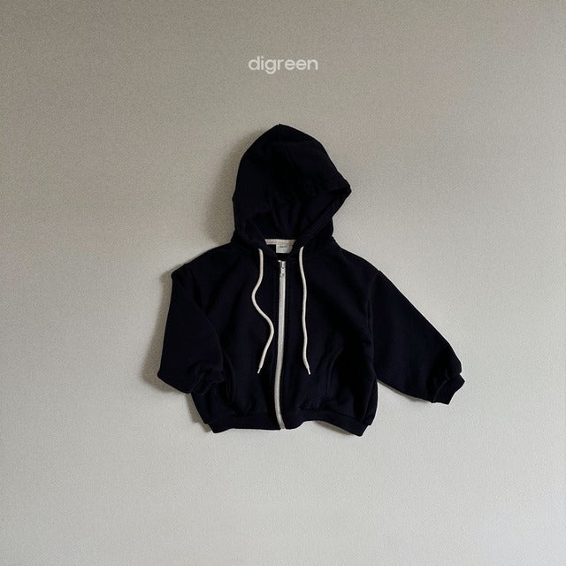 digreen / round zip up
