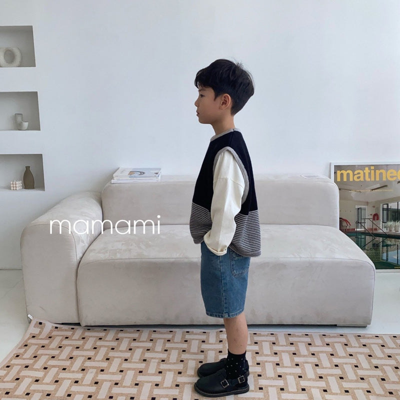 mamami / daily knit vest 【for kids & jr.】