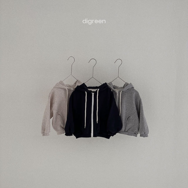 digreen / round zip up