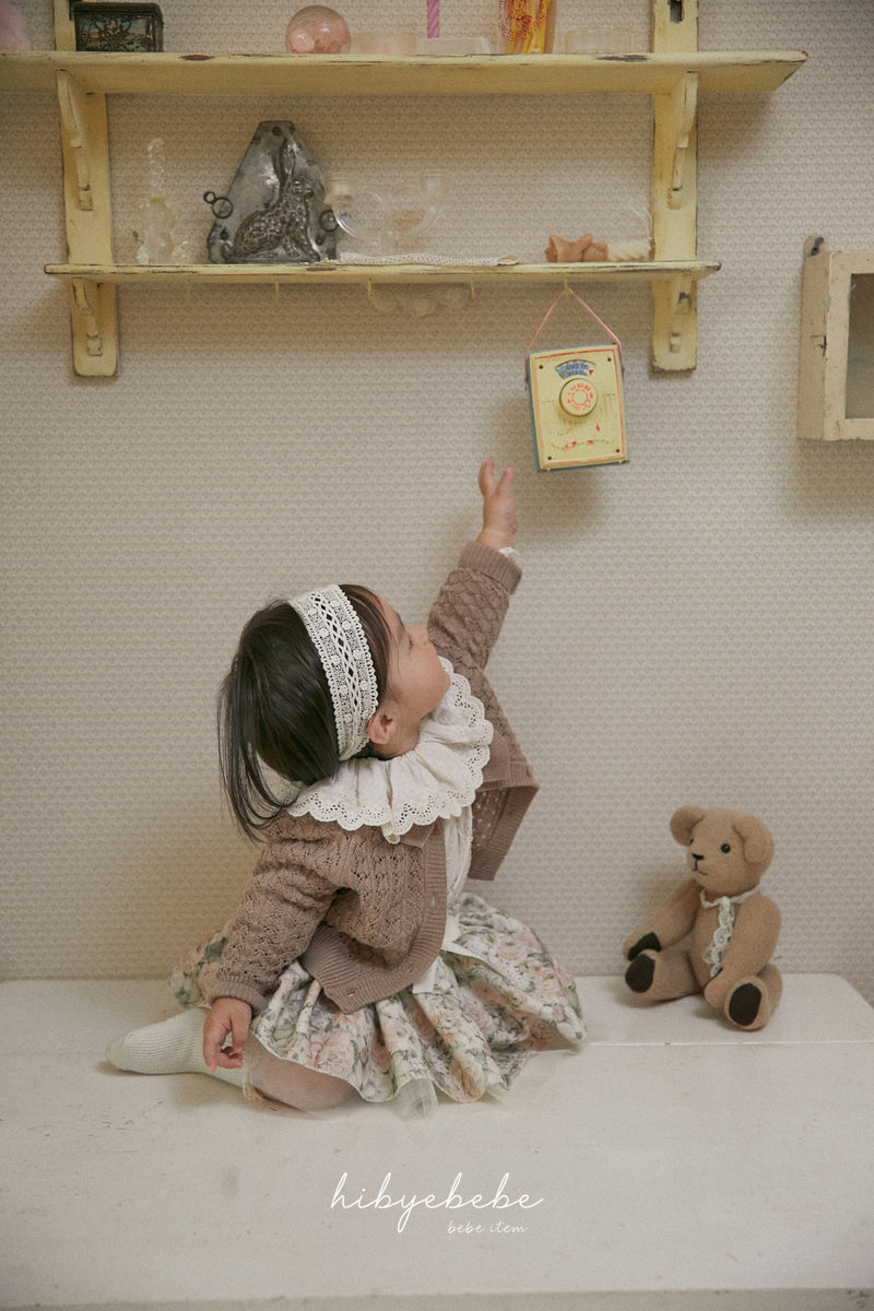 hi byebebe / bebe armand knit cardigan