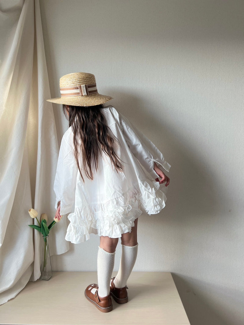 otaly / petal shirt one-piece【for kids , jr】
