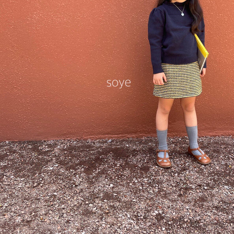 即納 soye kids /  tweed skirt