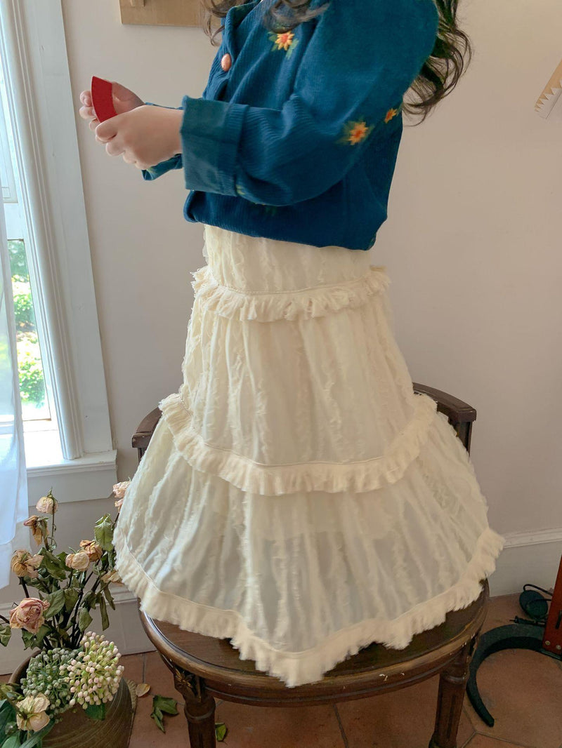 即納　fringe skirt【for kids &Jr.】