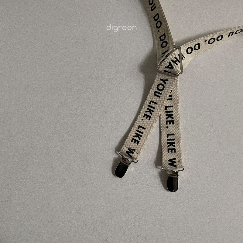 digreen / lettering suspender