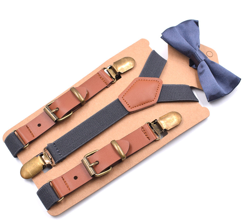 一部即納 bow tie suspender