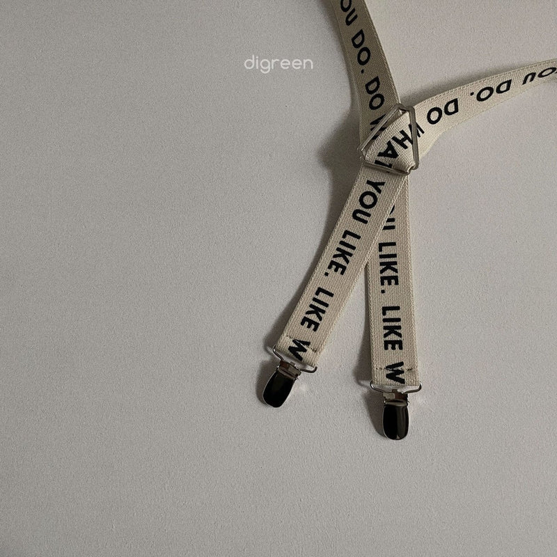digreen /lettering suspender