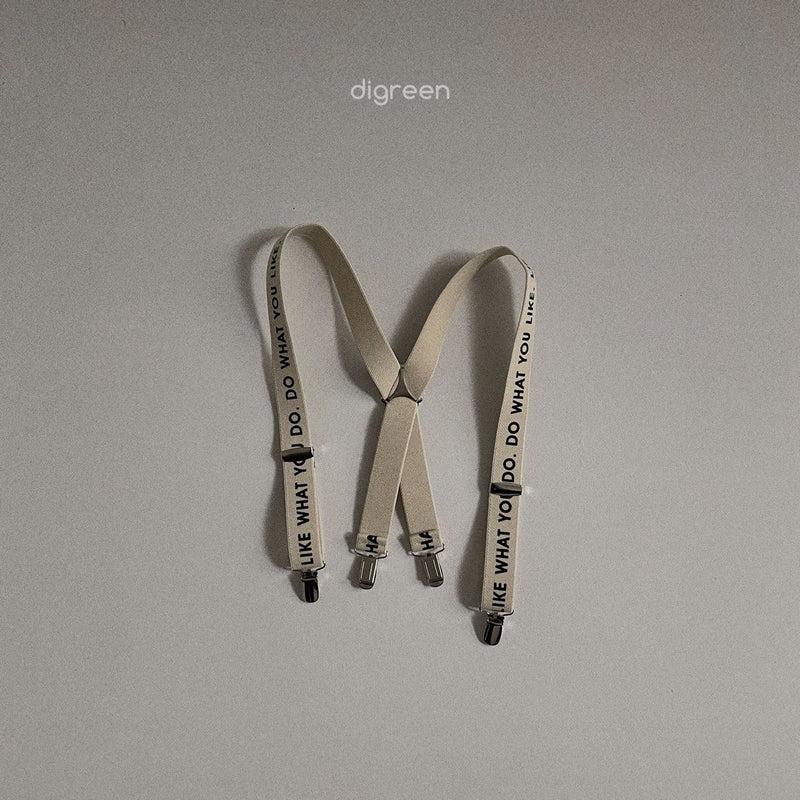 digreen /lettering suspender